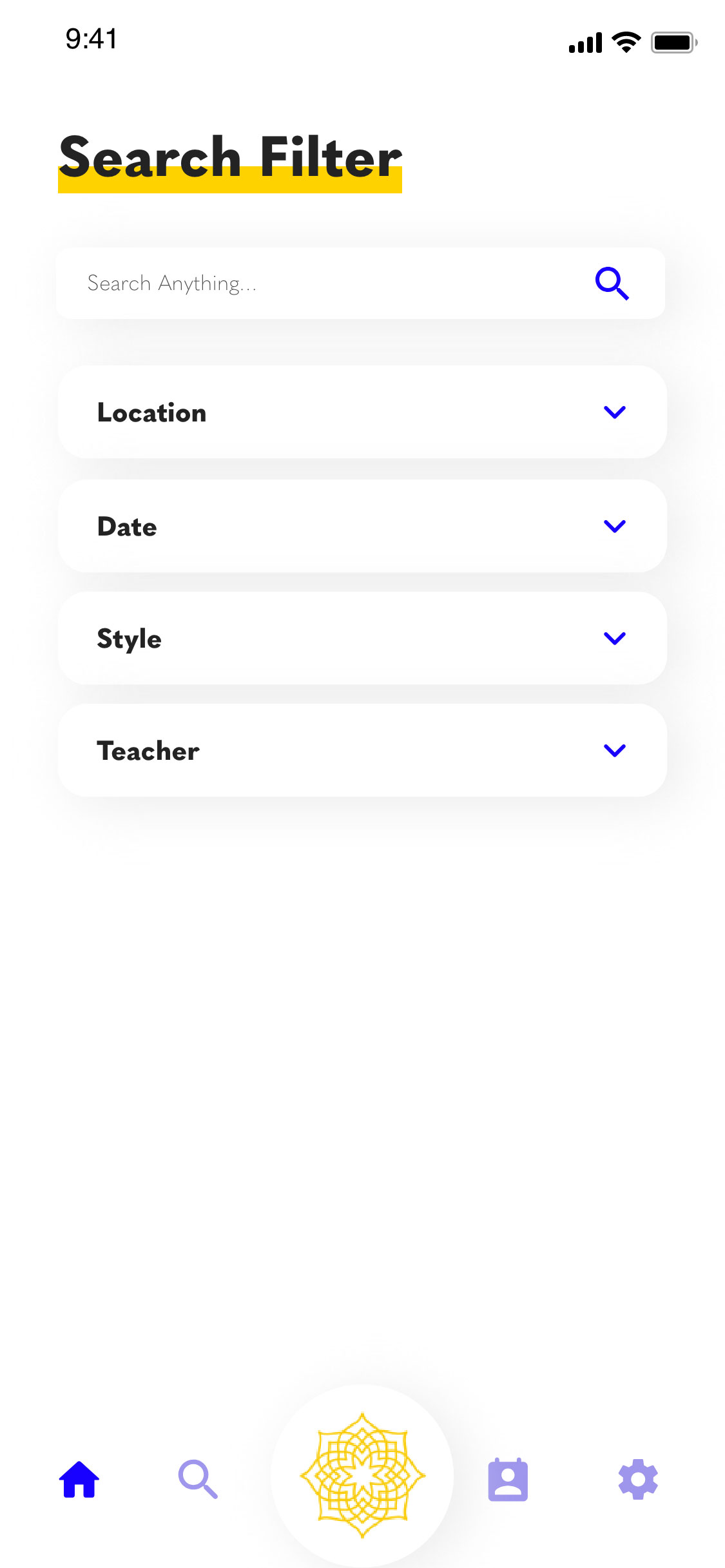 Designed policy dashboard